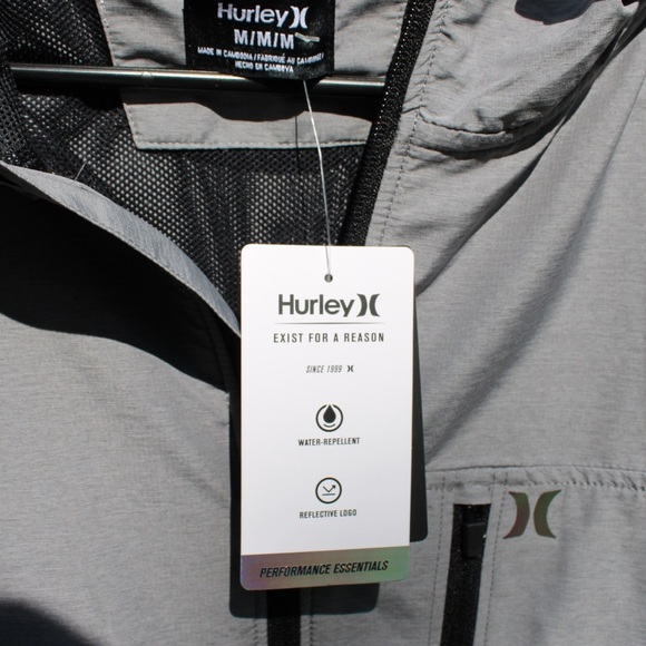 NWT Hurley Medium Performance Ripstop Windbreaker - Picture 7 of 10